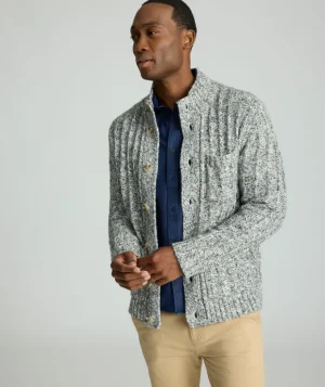 Sweaters>UNTUCKit Chunky Knit Cardigan Gray