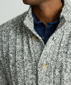 Sweaters>UNTUCKit Chunky Knit Cardigan Gray