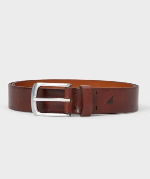 Shoes & Accessories>UNTUCKit Classic Leather Belt Walnut Brown