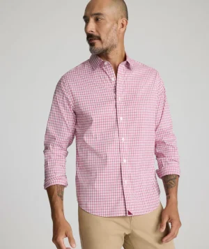 Button-Down Shirts>UNTUCKit CottonTek™ Kaiser Shirt Red Check