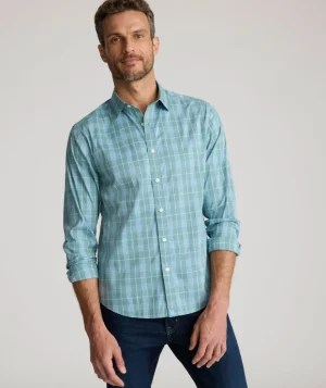 Button-Down Shirts>UNTUCKit CottonTek™ Lancaster Shirt Green Check