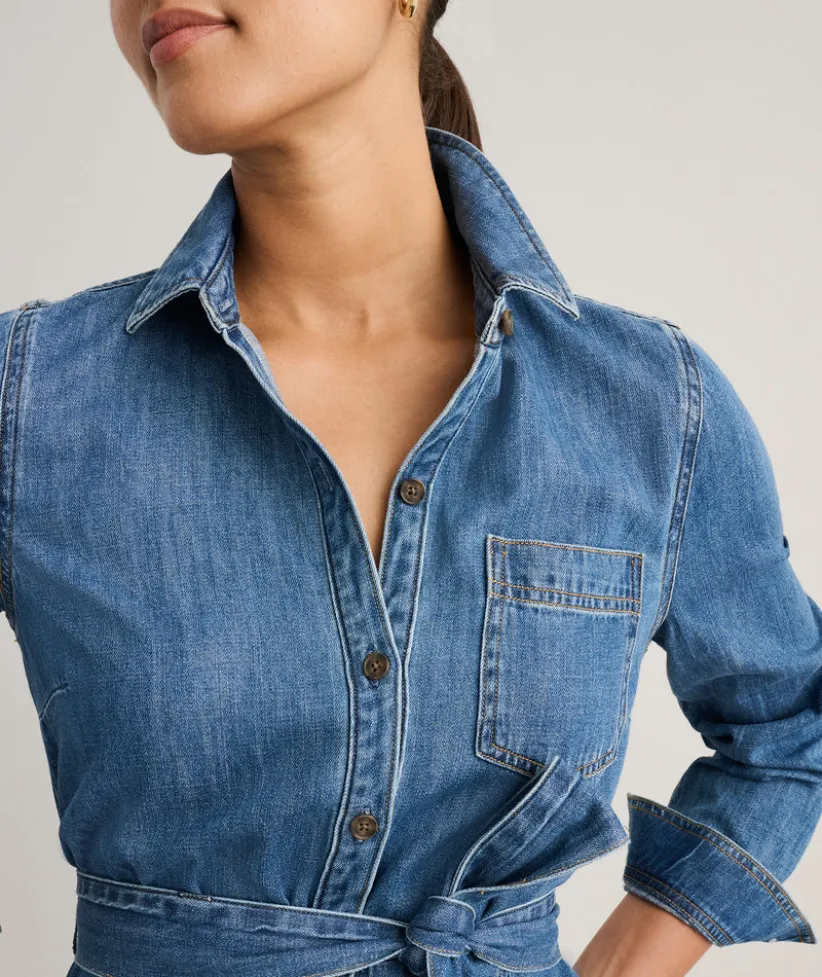 denim-lea-shirt-dress-GSWbHZtn-5.webp Shirts|Dresses>UNTUCKit Denim Lea Shirt Dress Solid Blue