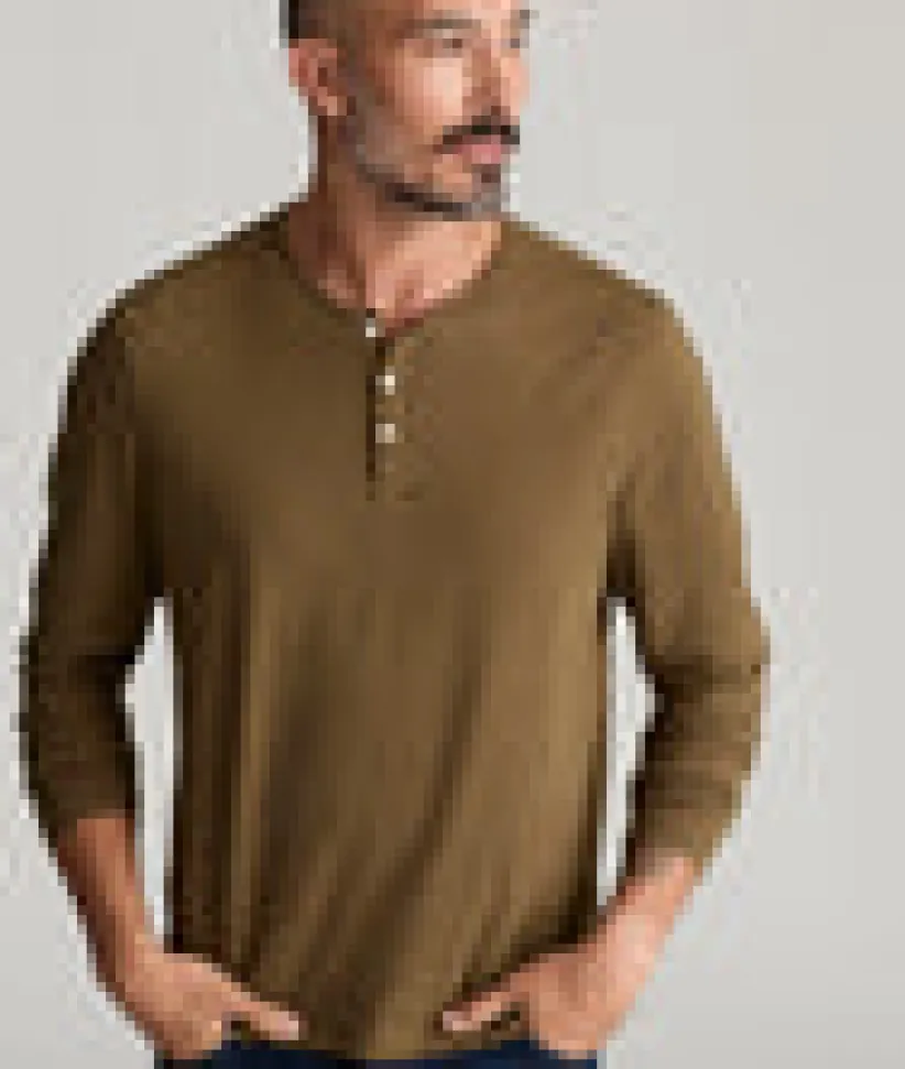 ecosoft-henley-final-sale-vILUIzlL-3.webp Tees & Henleys>UNTUCKit EcoSoft™ Henley - FINAL SALE Dark Khaki