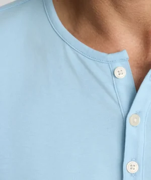 Tees & Henleys>UNTUCKit EcoSoft™ Henley Light Blue