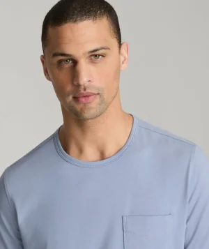 Tees & Henleys>UNTUCKit EcoSoft™ Pocket Tee Slate Blue