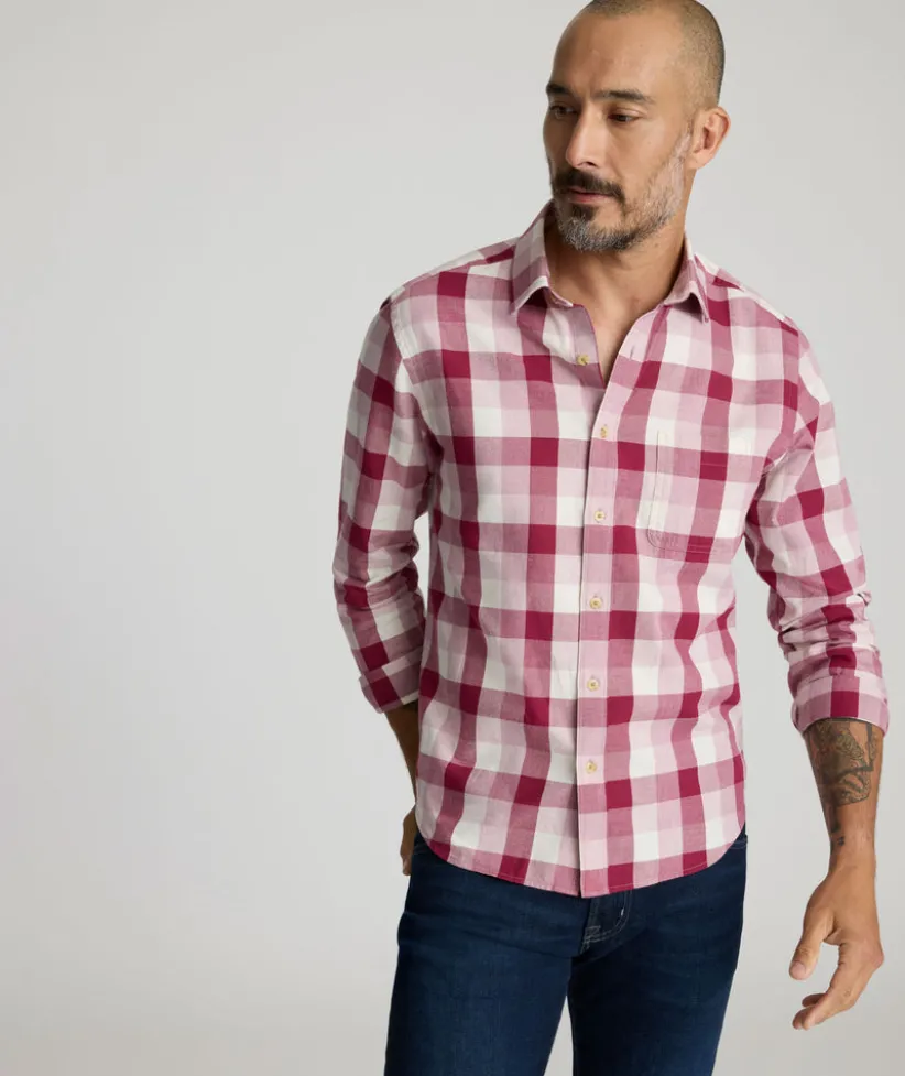 flannel-greenwald-shirt-hcJrgMQF-0.webp Button-Down Shirts>UNTUCKit Flannel Greenwald Shirt Pink Check