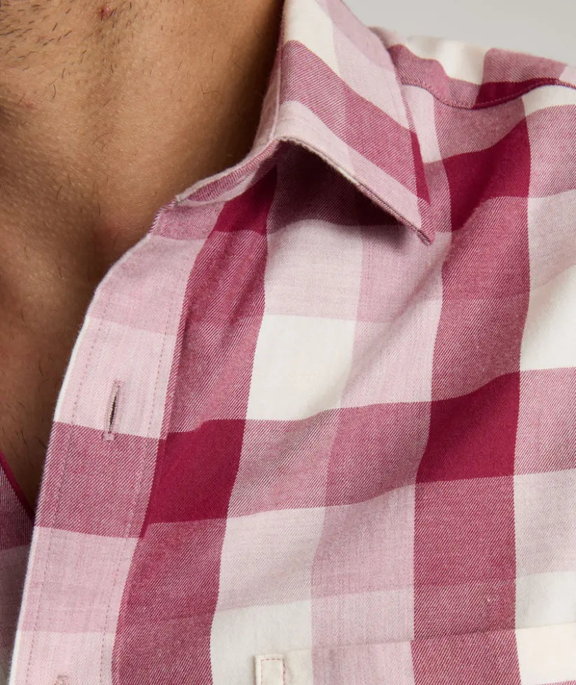flannel-greenwald-shirt-hcJrgMQF-1.webp Button-Down Shirts>UNTUCKit Flannel Greenwald Shirt Pink Check