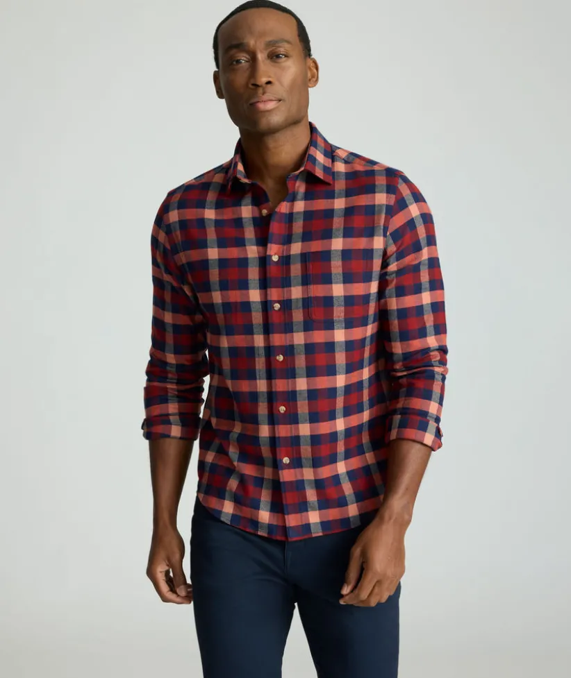 flannel-plenville-shirt-CPTxYWjq-0.webp Button-Down Shirts>UNTUCKit Flannel Plenville Shirt Syrah Check