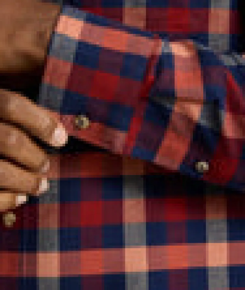 flannel-plenville-shirt-CPTxYWjq-5.webp Button-Down Shirts>UNTUCKit Flannel Plenville Shirt Syrah Check