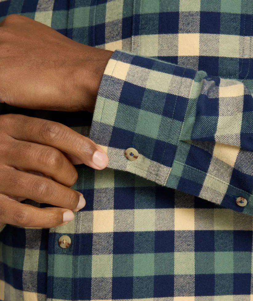 flannel-plenville-shirt-nSBTqAXF-2.webp Button-Down Shirts>UNTUCKit Flannel Plenville Shirt Green Check