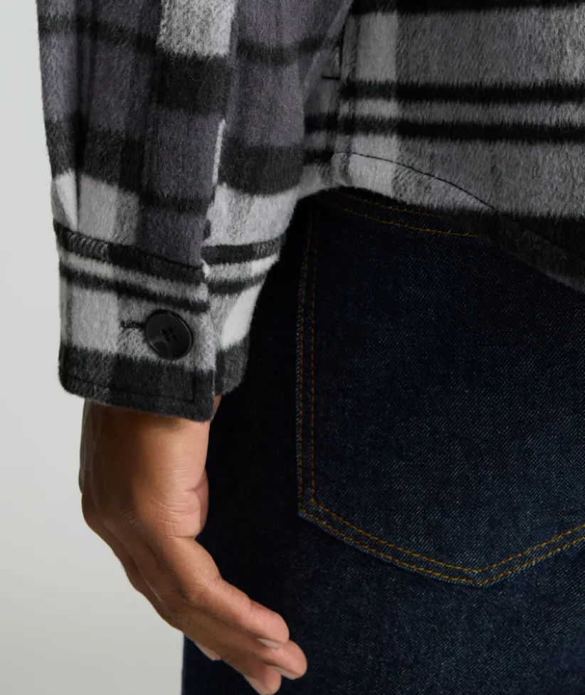 full-zip-cpo-jacket-BWsBdlnL-2.webp Jackets & Vests>UNTUCKit Full-Zip CPO Jacket Gray Plaid