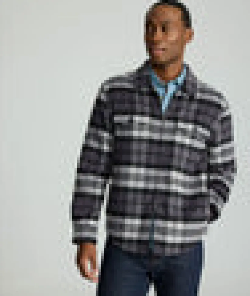 full-zip-cpo-jacket-BWsBdlnL-5.webp Jackets & Vests>UNTUCKit Full-Zip CPO Jacket Gray Plaid