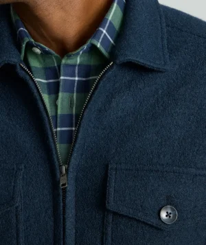 Jackets & Vests>UNTUCKit Full-Zip CPO Jacket Navy