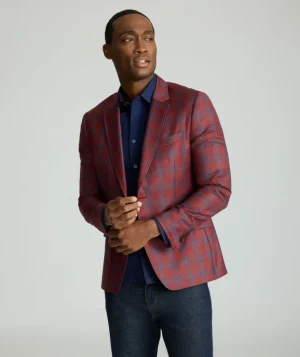 Sport Coats>UNTUCKit Italian Wool Charbell Sport Coat Red Plaid