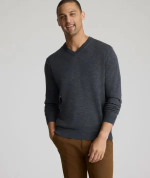Sweaters>UNTUCKit Merino Wool V-Neck Sweater
