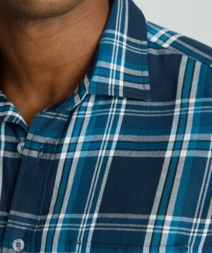 Button-Down Shirts>UNTUCKit Organic Cotton Plaid Flannel Shirt