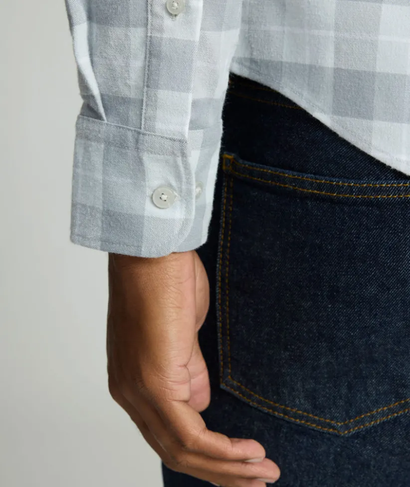 performance-flannel-brightlake-RpZEpTZv-2.webp Button-Down Shirts>UNTUCKit Performance Flannel Brightlake Shirt Gray Check