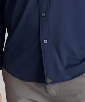 Button-Down Shirts>UNTUCKit Performance Gironde Shirt Navy