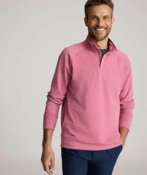Sweatshirts>UNTUCKit Performance Mason Quarter-Zip Raspberry