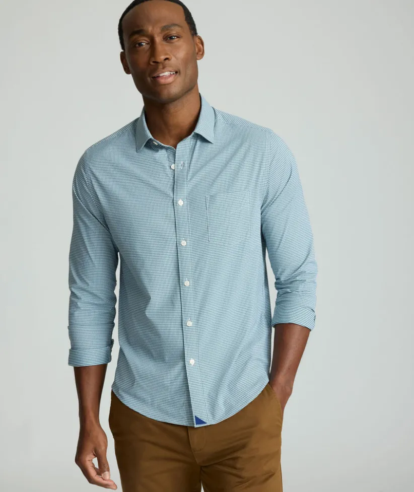 performance-shirt-with-pocket-IsYYPrVD-3.webp Button-Down Shirts>UNTUCKit Performance Shirt with Pocket Green Check