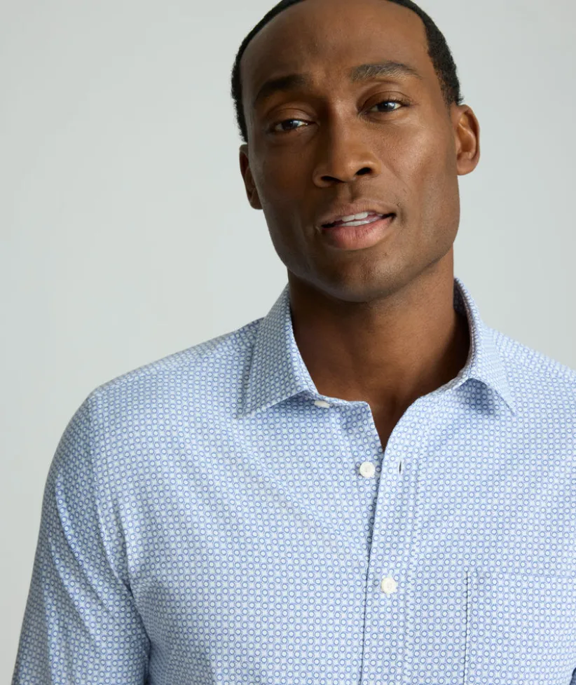 performance-shirt-with-pocket-OTaBAHlg-0.webp Button-Down Shirts>UNTUCKit Performance Shirt with Pocket Blue Circle Print