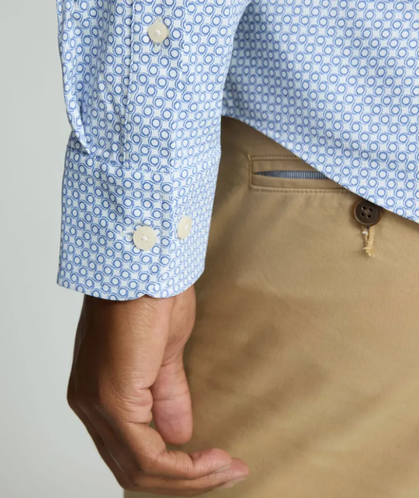 performance-shirt-with-pocket-OTaBAHlg-2.webp Button-Down Shirts>UNTUCKit Performance Shirt with Pocket Blue Circle Print