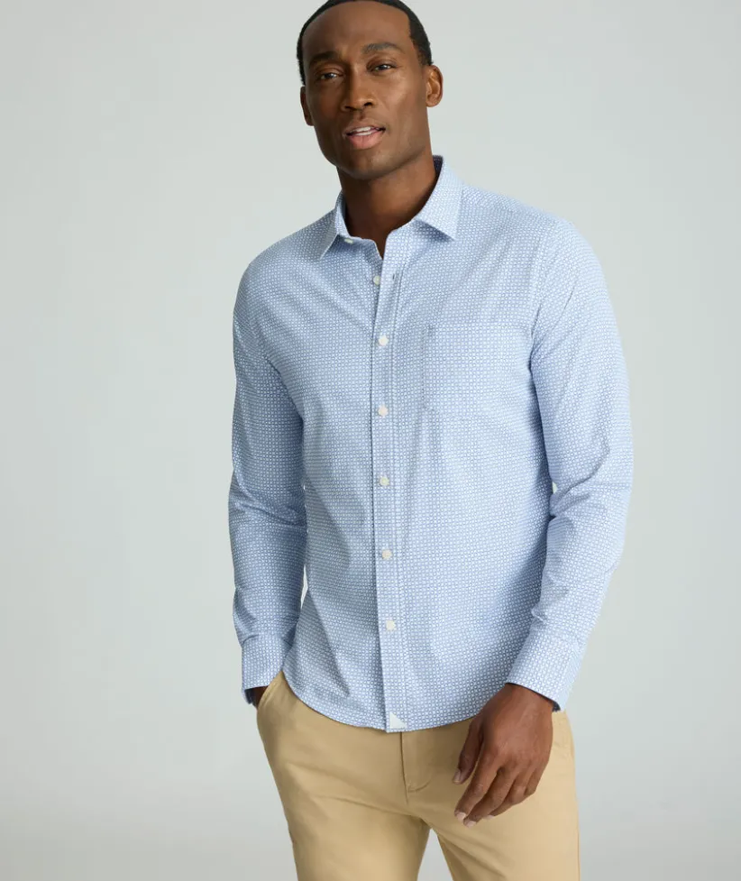performance-shirt-with-pocket-OTaBAHlg-3.webp Button-Down Shirts>UNTUCKit Performance Shirt with Pocket Blue Circle Print