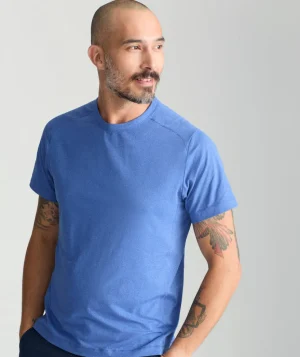 Tees & Henleys>UNTUCKit Performance Tee Ocean Blue