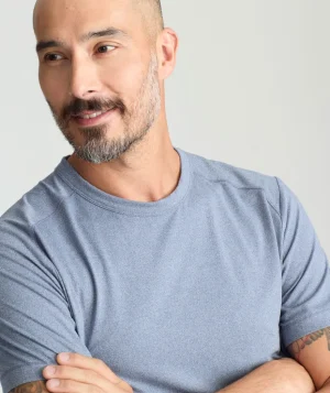 Tees & Henleys>UNTUCKit Performance Tee Blue