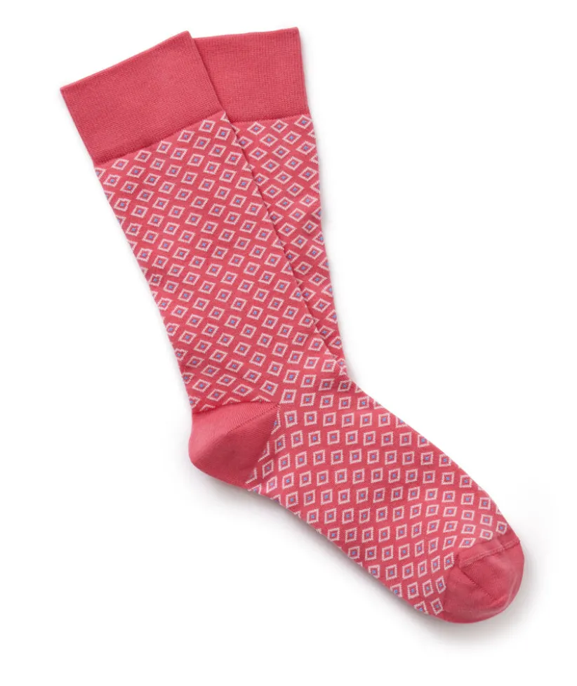 printed-socks-DrwbsQDx-0.webp Shoes & Accessories>UNTUCKit Printed Socks Red Geo Print