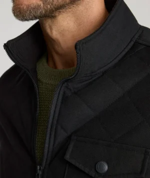 Jackets & Vests>UNTUCKit Quilted City Jacket Black