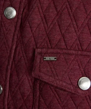 Jackets & Vests>UNTUCKit Quilted Shirt Jacket Maroon