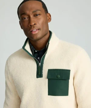 Sweatshirts>UNTUCKit Sherpa Pullover Ecru