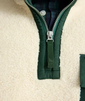 Sweatshirts>UNTUCKit Sherpa Pullover Ecru