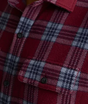 Button-Down Shirts>UNTUCKit Sweater Flannel Tawny Port