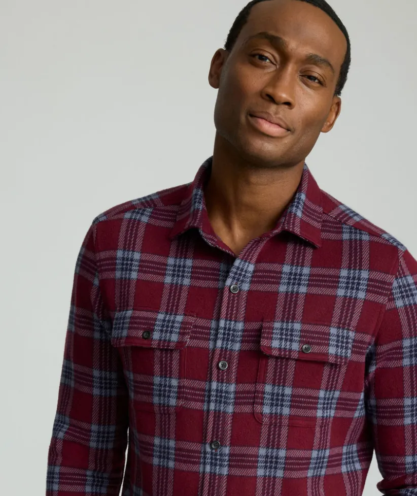 sweater-flannel-FHzXMIoE-4.webp Button-Down Shirts>UNTUCKit Sweater Flannel Tawny Port
