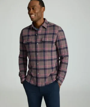 Button-Down Shirts>UNTUCKit Sweater Flannel Alloy