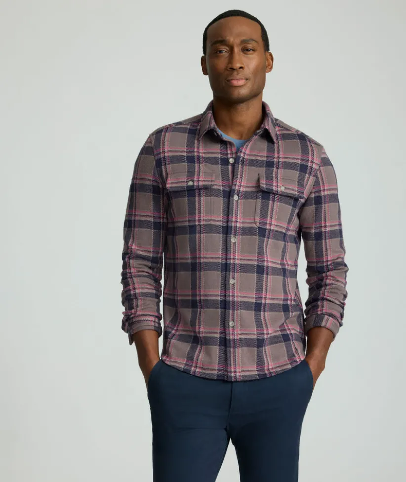 sweater-flannel-ObocCKJj-3.webp Button-Down Shirts>UNTUCKit Sweater Flannel Alloy