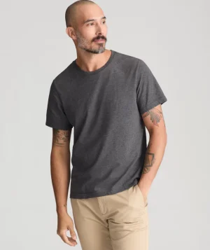Tees & Henleys>UNTUCKit Ultrasoft Tee Charcoal