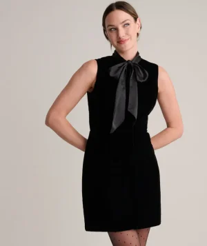 Shirts|Dresses>UNTUCKit Velvet Fiona Mini Dress Black
