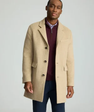 Jackets & Vests>UNTUCKit Wool Topcoat Tan