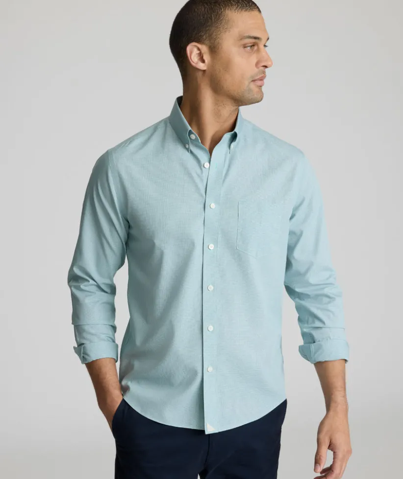 wrinkle-free-cadetto-shirt-rROLdNwT-0.webp Button-Down Shirts>UNTUCKit Wrinkle-Free Cadetto Shirt Green Microgingham