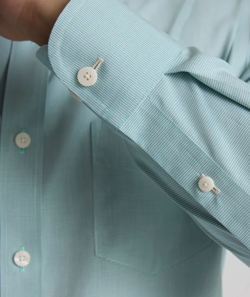 wrinkle-free-cadetto-shirt-rROLdNwT-2.webp Button-Down Shirts>UNTUCKit Wrinkle-Free Cadetto Shirt Green Microgingham