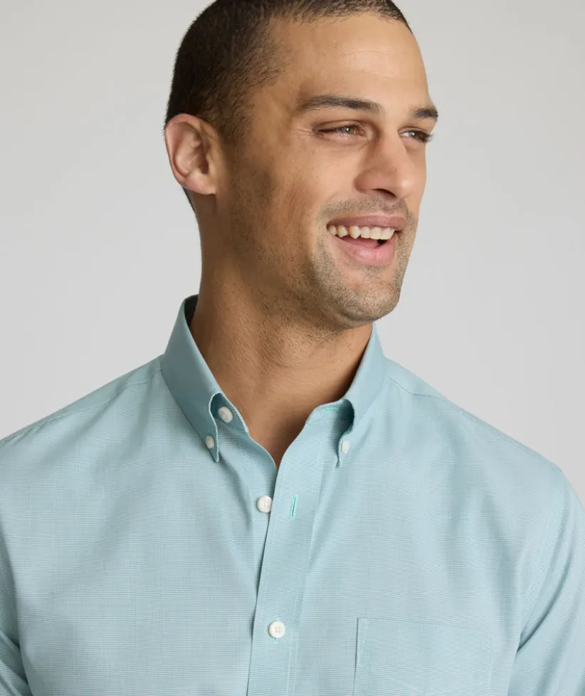 wrinkle-free-cadetto-shirt-rROLdNwT-3.webp Button-Down Shirts>UNTUCKit Wrinkle-Free Cadetto Shirt Green Microgingham
