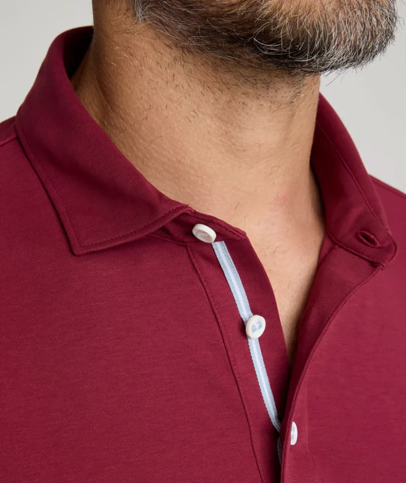 wrinkle-free-damaschino-long-s-VlJkRUdi-1.webp Polos>UNTUCKit Wrinkle-Free Damaschino Long-Sleeve Polo - FINAL SALE Berry