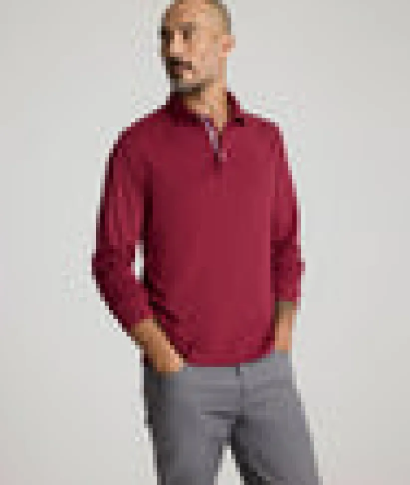 wrinkle-free-damaschino-long-s-VlJkRUdi-4.webp Polos>UNTUCKit Wrinkle-Free Damaschino Long-Sleeve Polo - FINAL SALE Berry