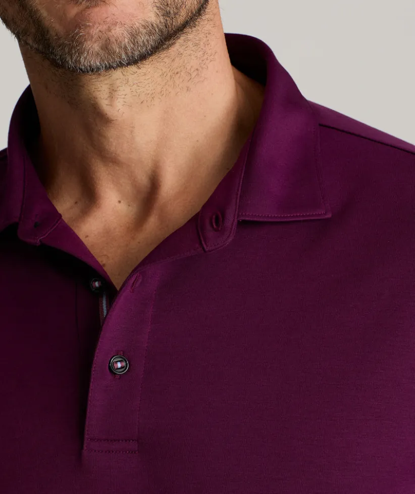 wrinkle-free-damaschino-long-s-jDKqkSxf-3.webp Polos>UNTUCKit Wrinkle-Free Damaschino Long-Sleeve Polo - FINAL SALE Purple