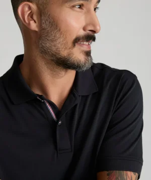 Polos>UNTUCKit Wrinkle-Free Damaschino Polo Black