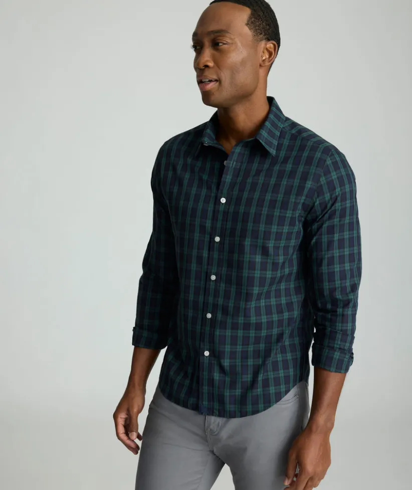 wrinkle-free-grant-shirt-UcDvKqYb-0.webp Button-Down Shirts>UNTUCKit Wrinkle-Free Grant Shirt Green & Blue Plaid
