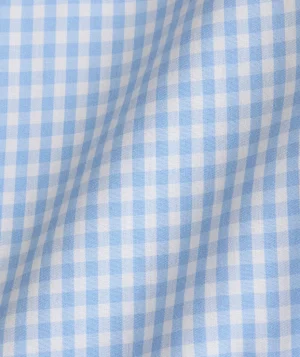 Button-Down Shirts>UNTUCKit Wrinkle-Free Lawrence Shirt Light Blue Gingham